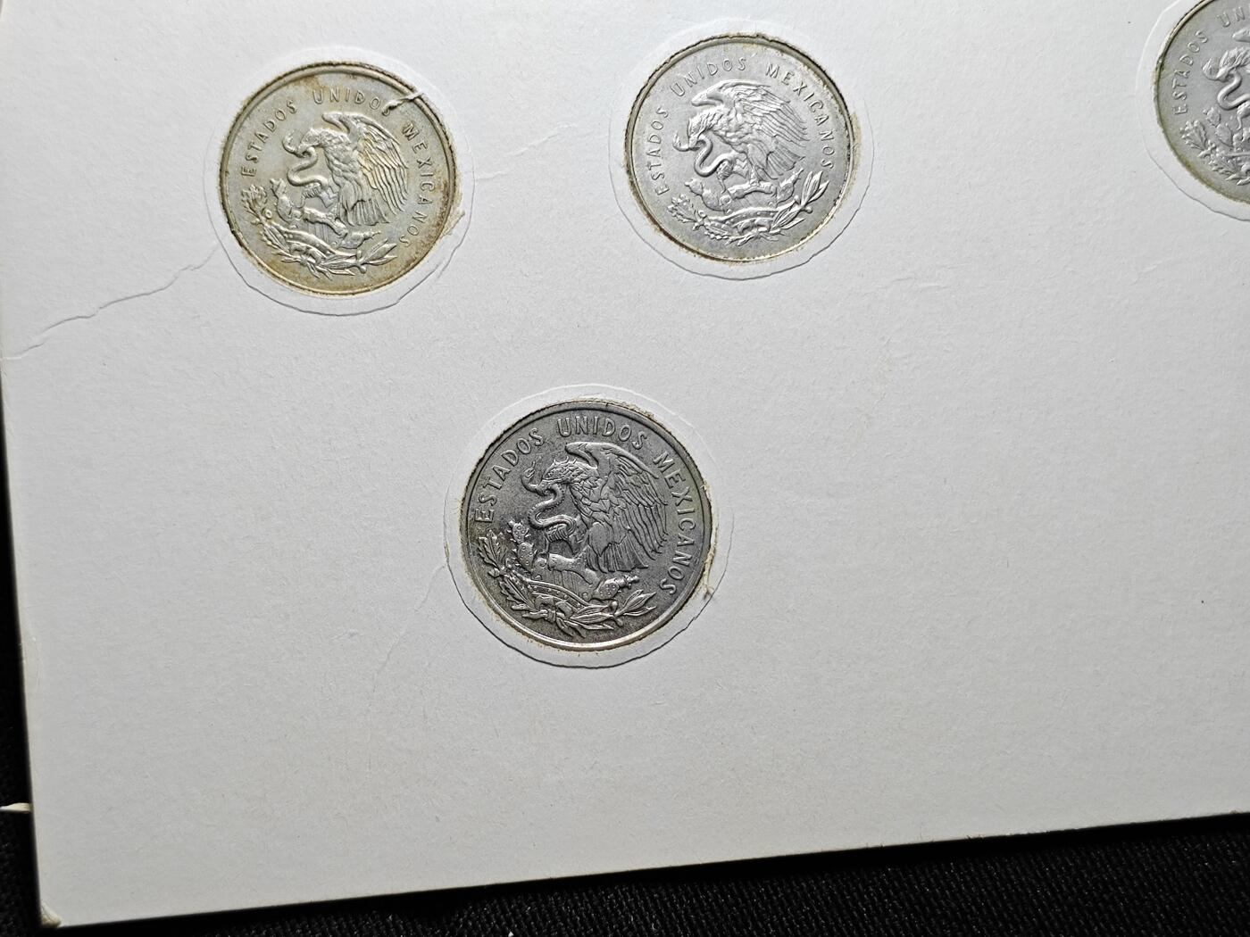 KK钱币收藏小铺   套币专场 2月预留时间 周末发货  墨西哥套币 含4枚25分银币