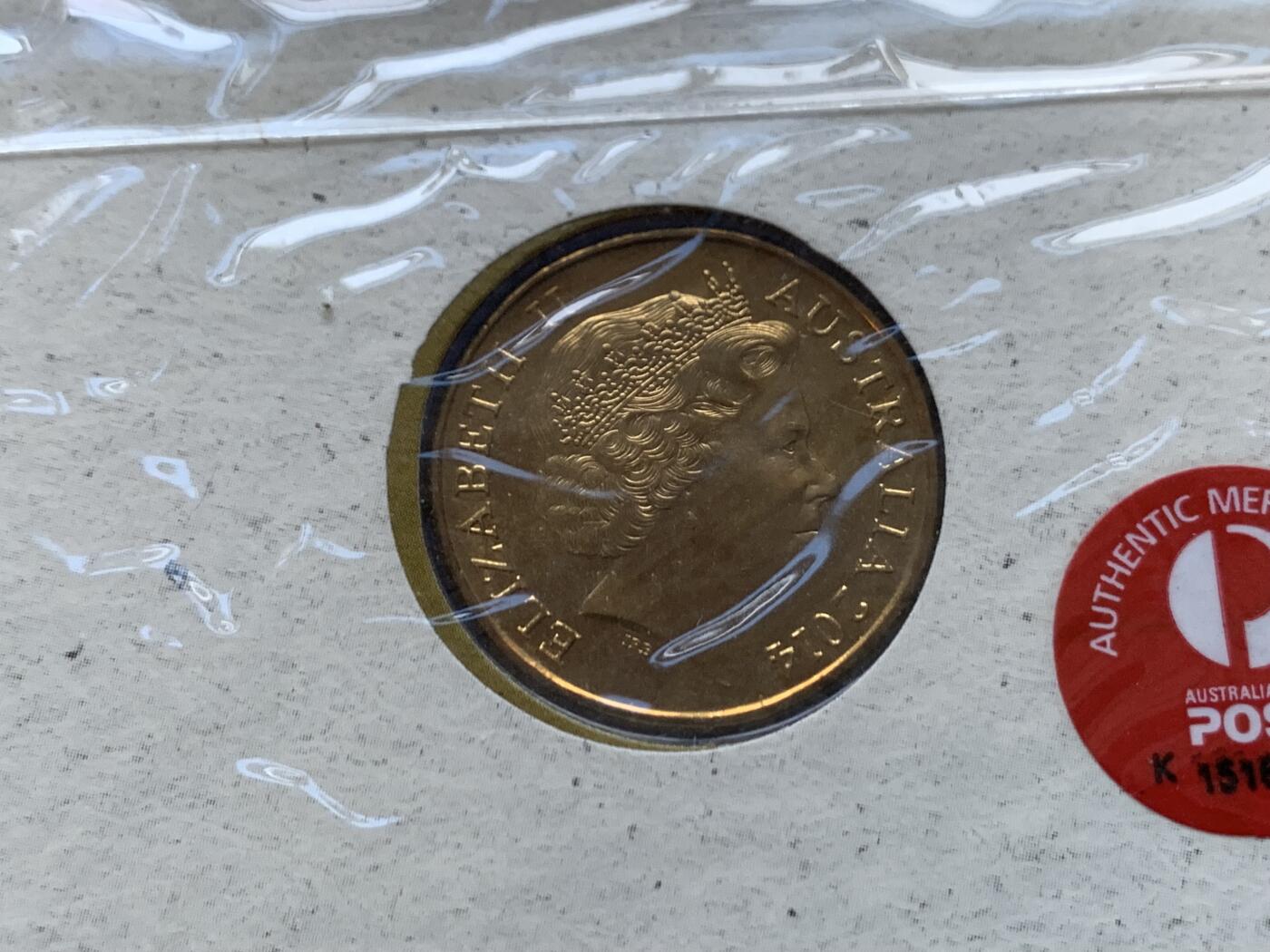 《竞宝斋》第470场 周日，周一，周二 3场连拍 （全场包邮）欢迎送拍 2014年澳大利亚第一次世界大战100周年1元纪念币 邮币封首日封