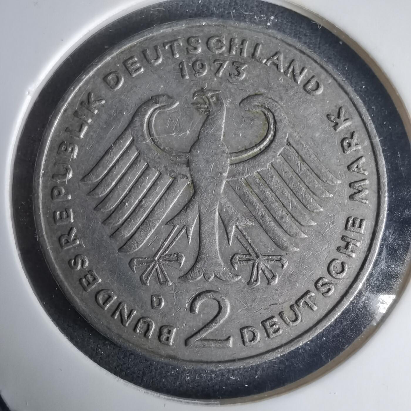 沼泽如烟--第1024场 德国1973年2马克