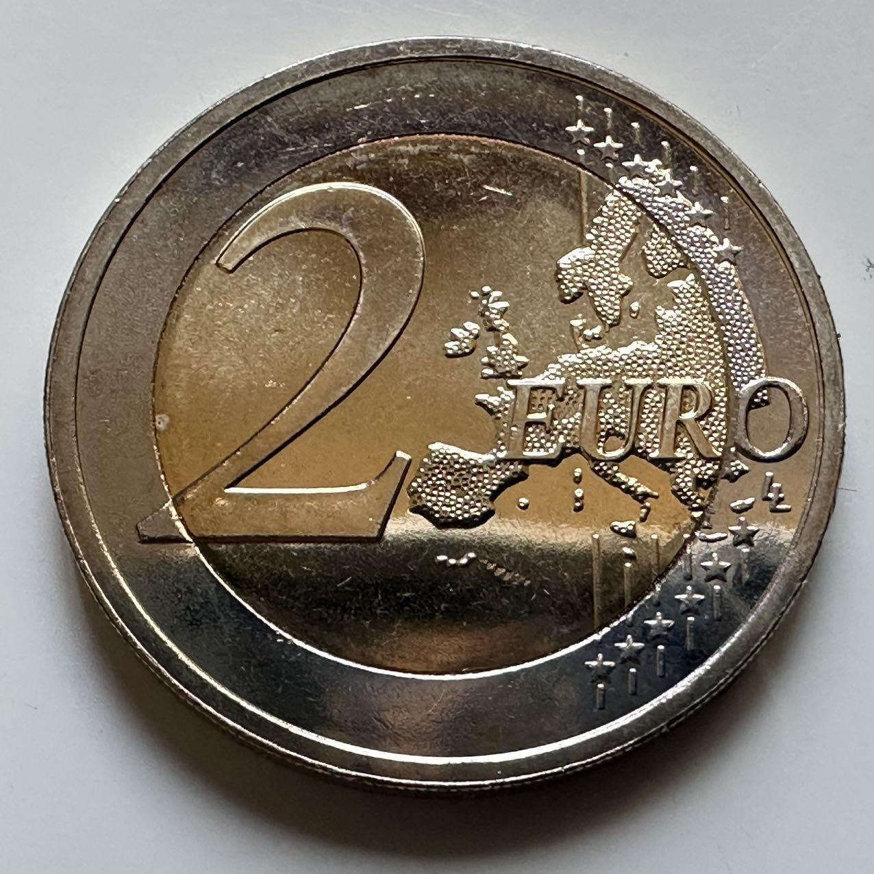 🌹外币初藏🌹🐯2026年第29场   欧元纪念币 接代拍 爱沙尼亚 2020年 别林斯高晋发现南极洲200周年 2欧元双色纪念币