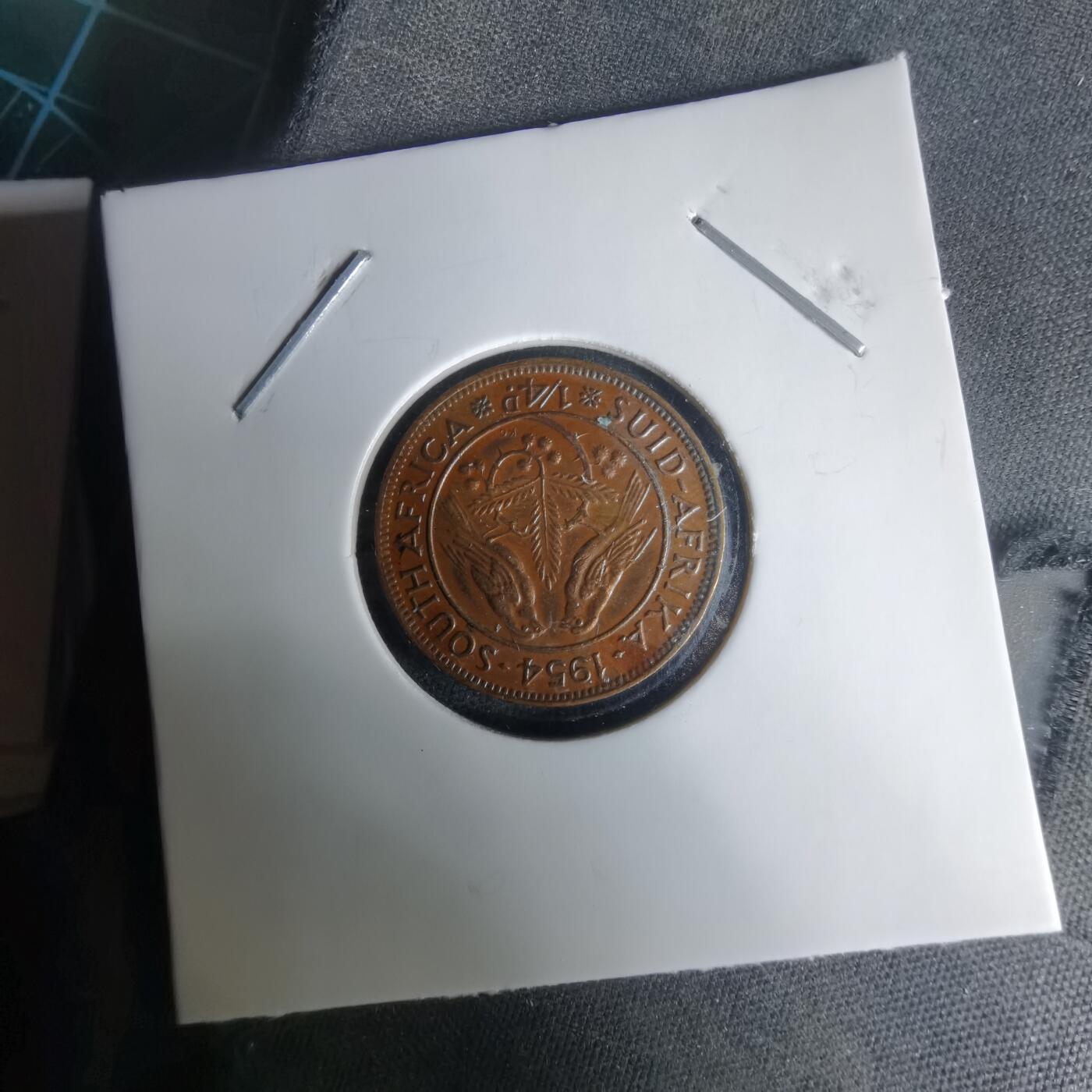 沼泽如烟--第1024场 南非1954年四分之一便士