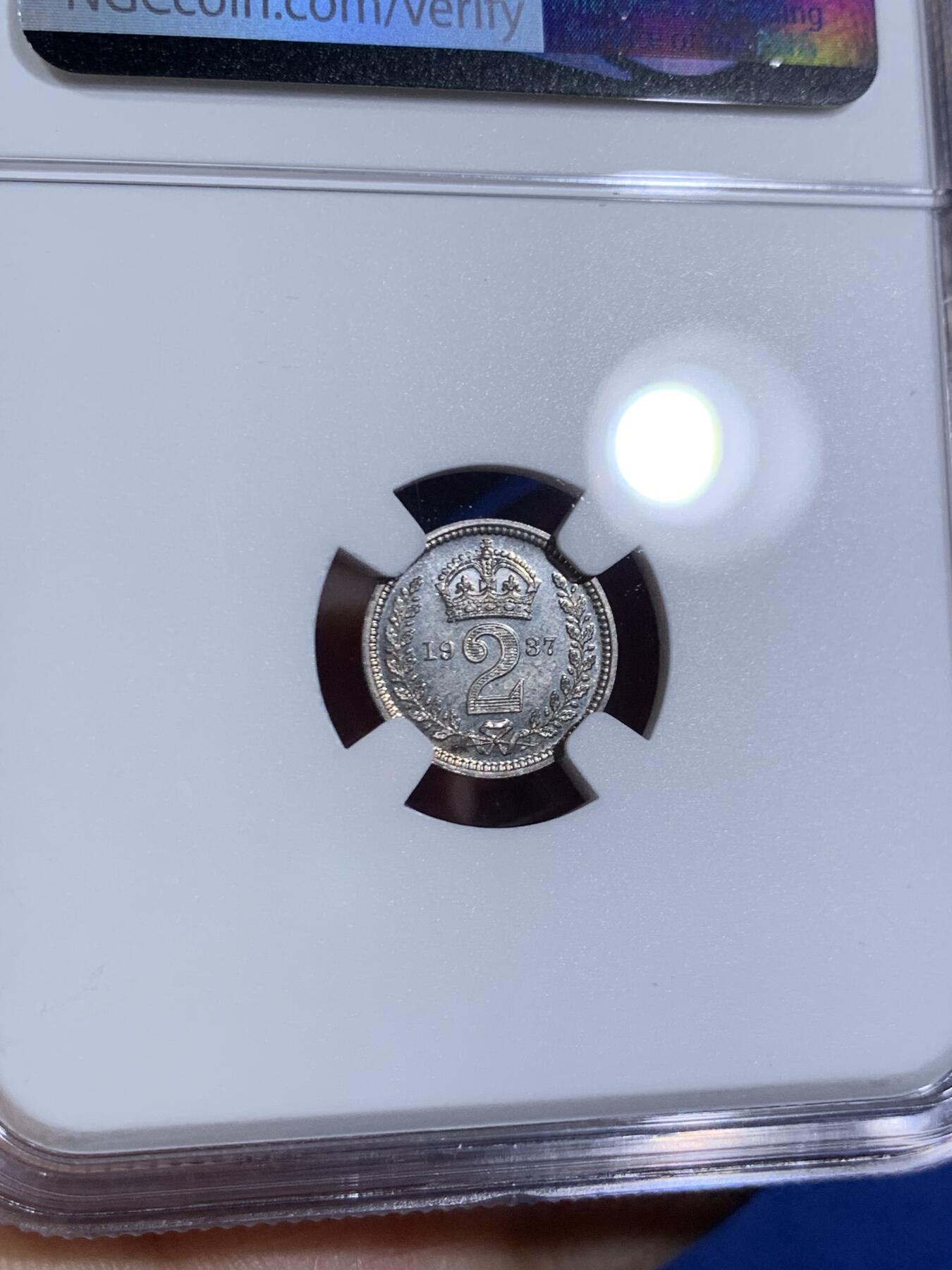 《竞宝斋》第470场 周日，周一，周二 3场连拍 （全场包邮）欢迎送拍 四枚一组 NGC PF64-66 英国1937年乔治六世精制濯足银币一套