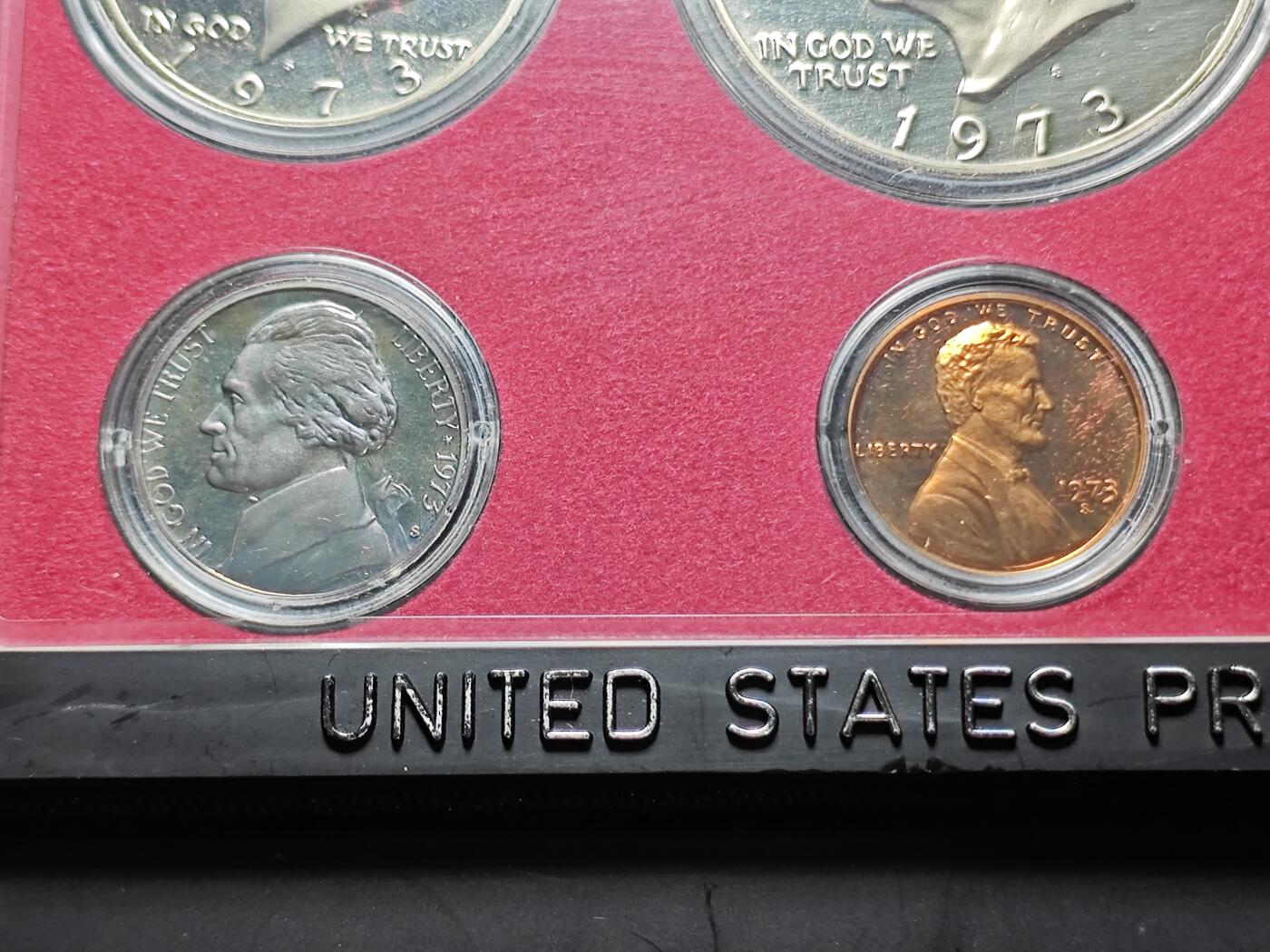 KK钱币收藏小铺   套币专场 2月预留时间 周末发货  1973美国大小面值清年精制套币 含艾克大一元精制