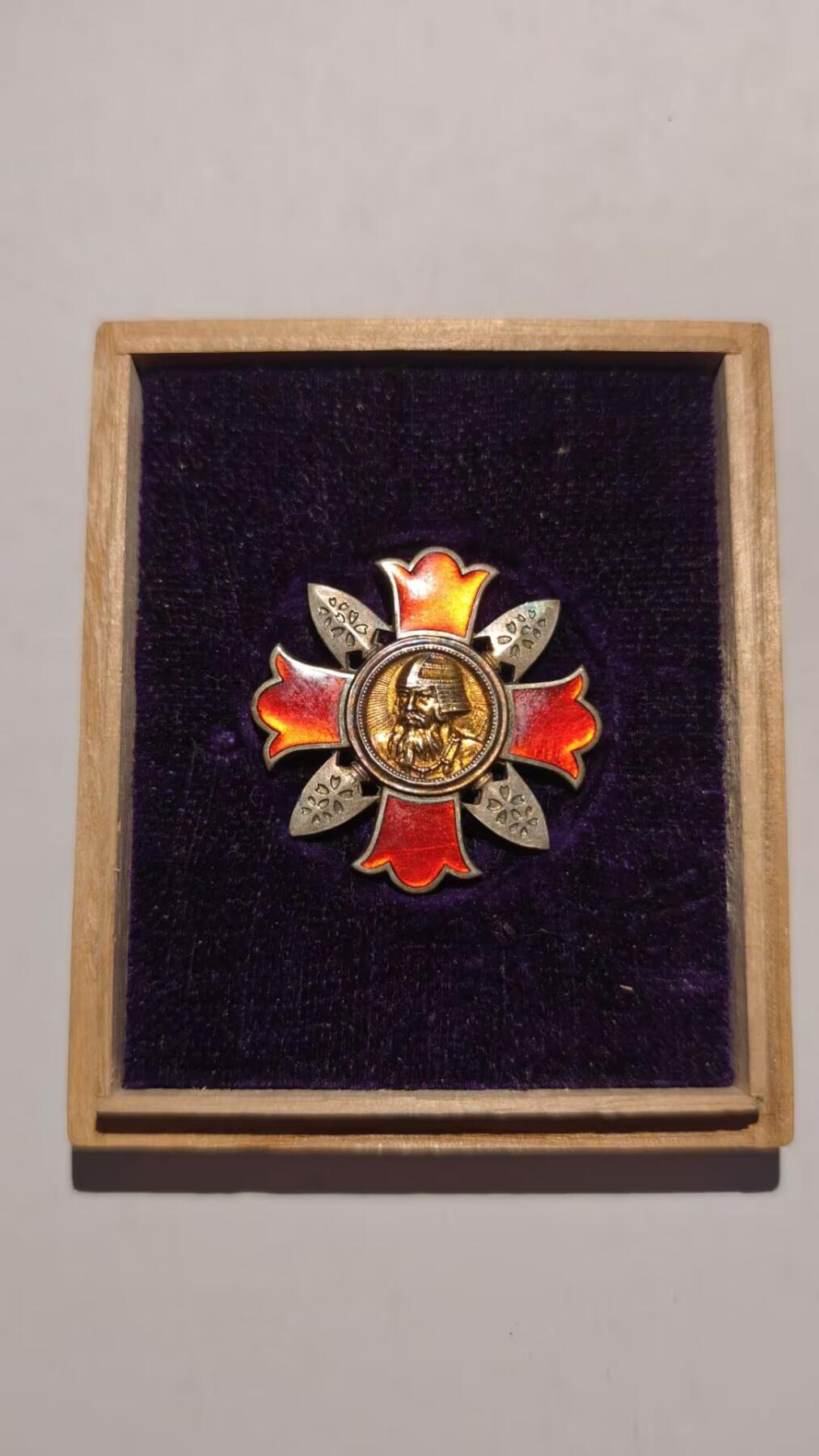 东亚勋章徽章主题拍卖 ⑨ 军人伤咦纪章 公伤版 纯银章