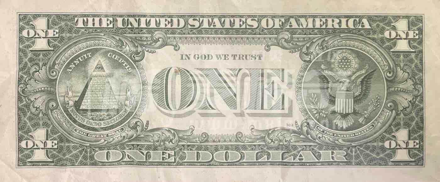 回流0315  1988年版1美元（6.9元）联邦储备券 旧金山联邦储备银行（字母“L”，数字标识“12”）