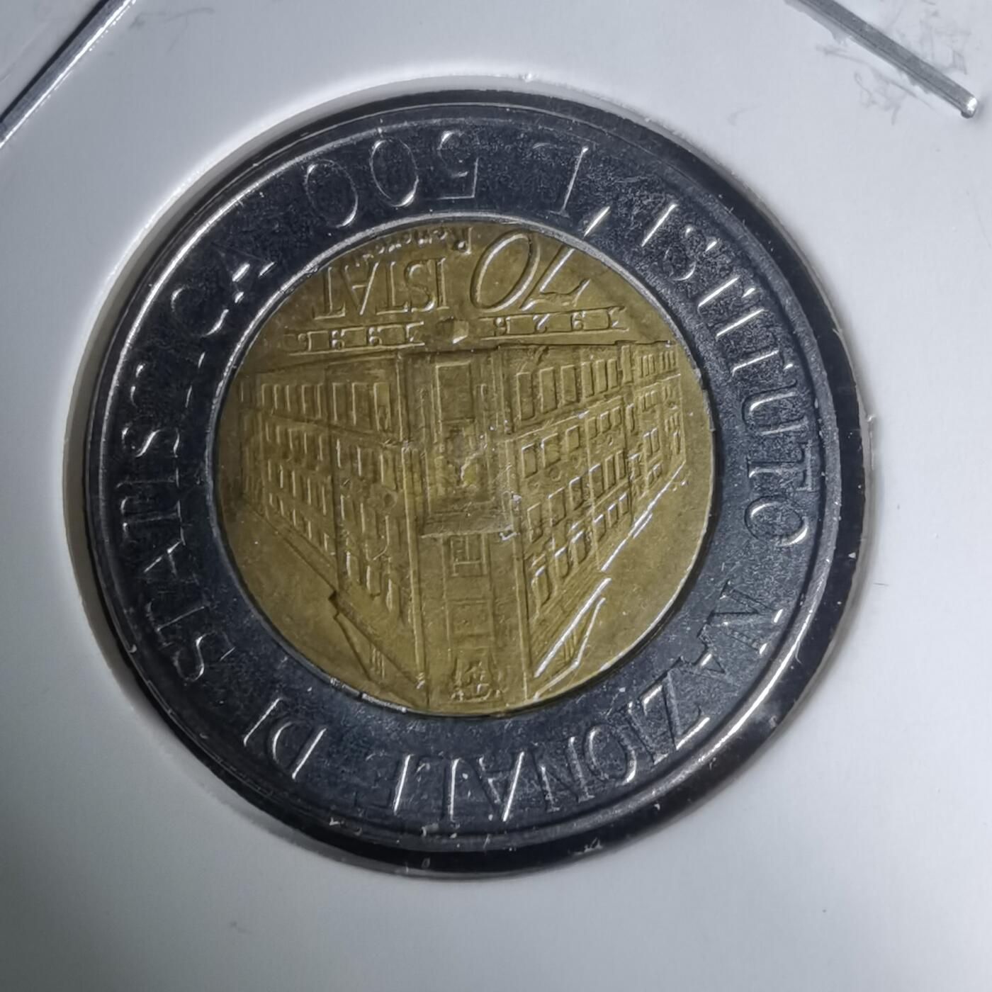 沼泽如烟--第1024场 意大利1996年500里拉纪念币