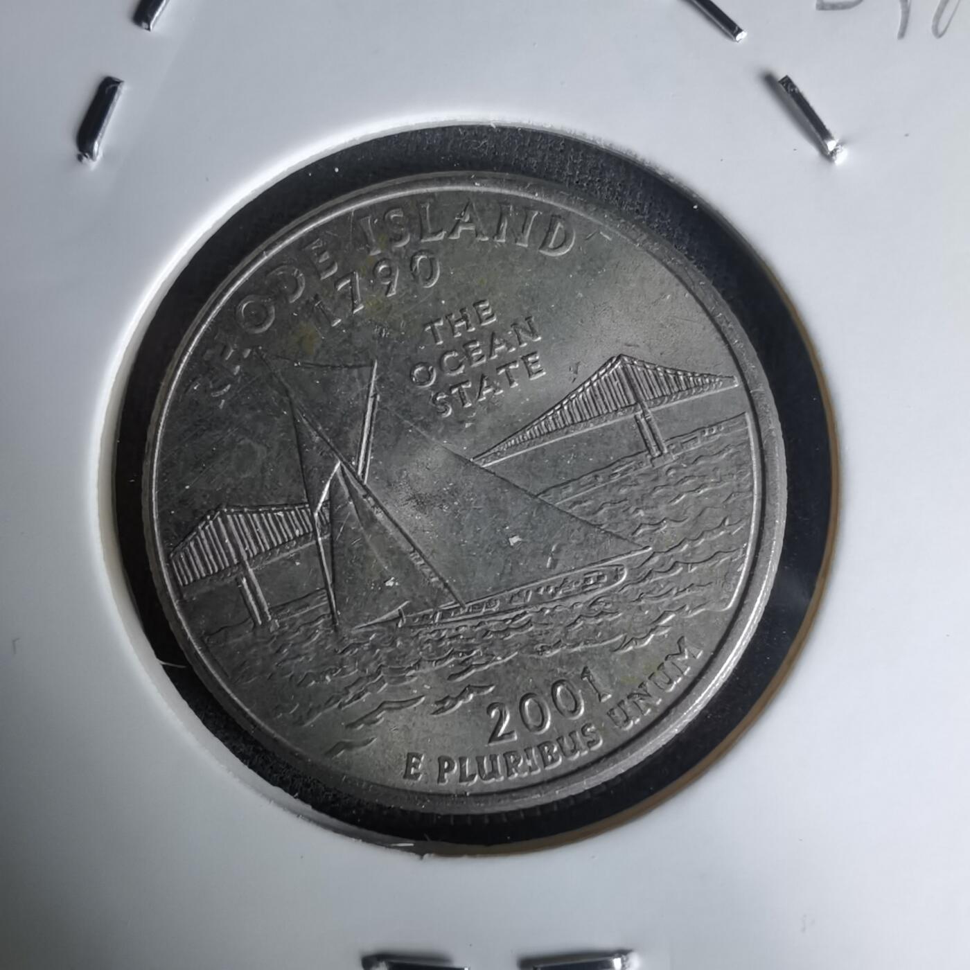 沼泽如烟--第1023场 美国2001年25分纪念币