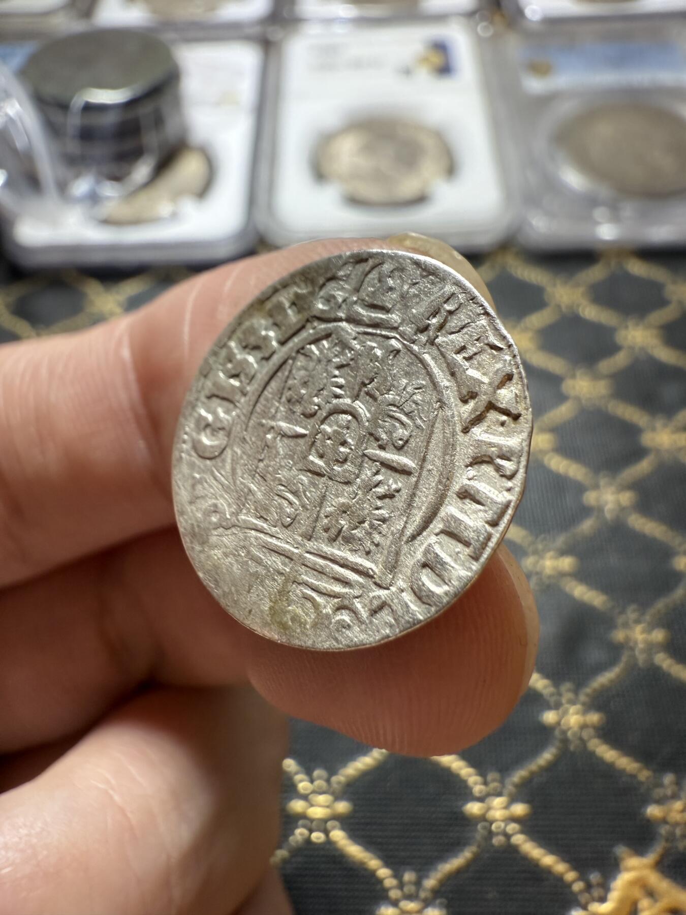 南宋泉阁俄币 外币 国币 专场第二十二期 【送拍无额外佣金】 波兰立陶宛联邦 西格斯蒙三世 1/24泰勒小银币 原味老包浆 好品