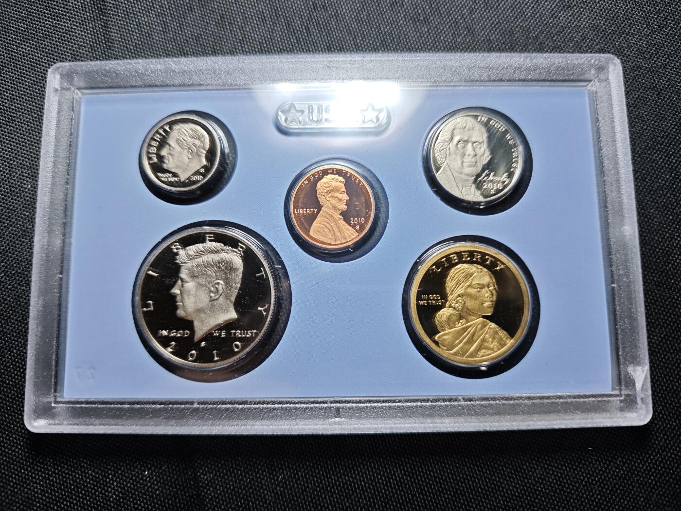 KK钱币收藏小铺   套币专场 2月预留时间 周末发货  2010美国大小面值清年精制套币