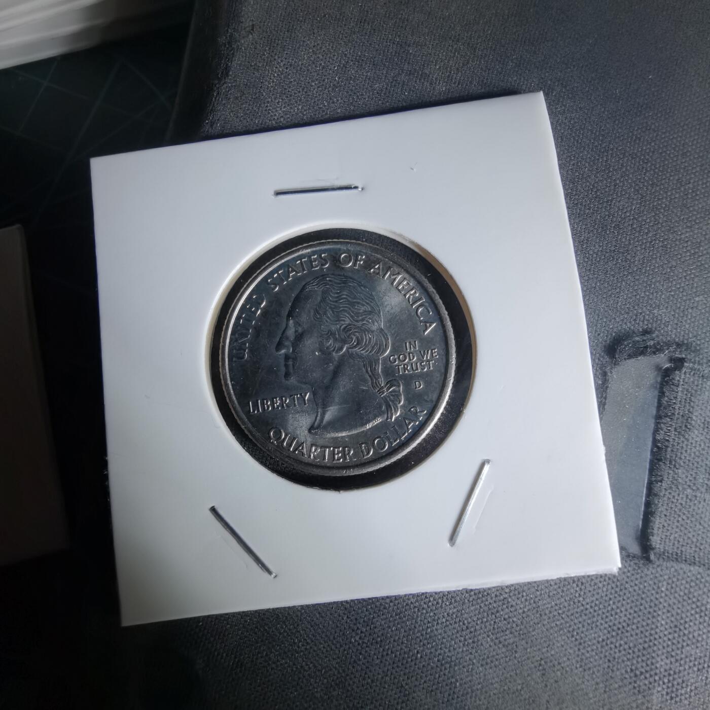 沼泽如烟--第1023场 美国2001年25分纪念币