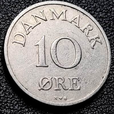 泉币菌-第210场-拍品多 请提前出价 - 1953 丹麦10欧尔镍币