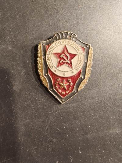 老王徽章第187期 - 苏联陆军优秀士兵证章