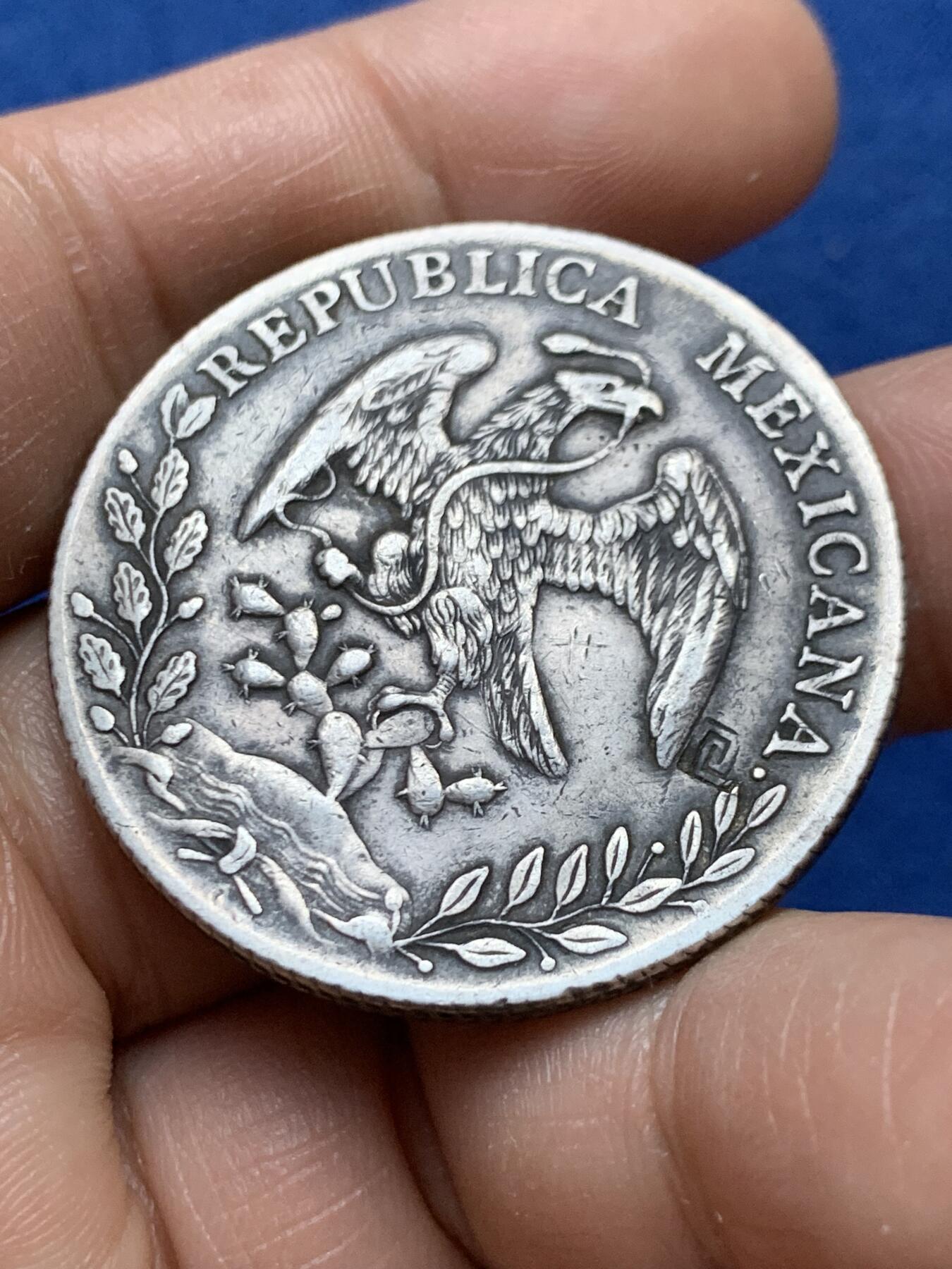 《竞宝斋》第470场 周日，周一，周二 3场连拍 （全场包邮）欢迎送拍 墨西哥 1895年 鹰洋 比索银币