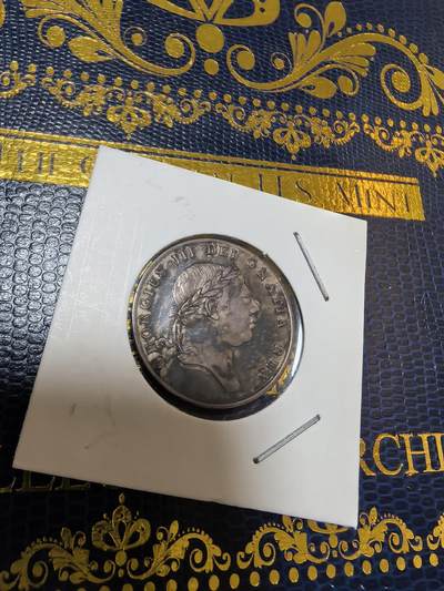 长老汇马年精选第九场拍卖 - 1813英国乔治三世英格兰银行代币1先令6便士银币