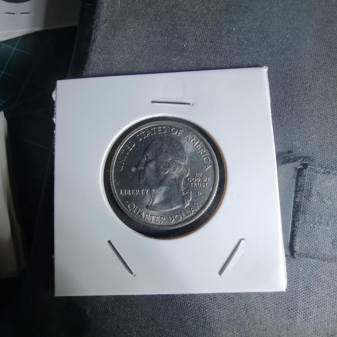 沼泽如烟--第1023场 美国2001年25分纪念币