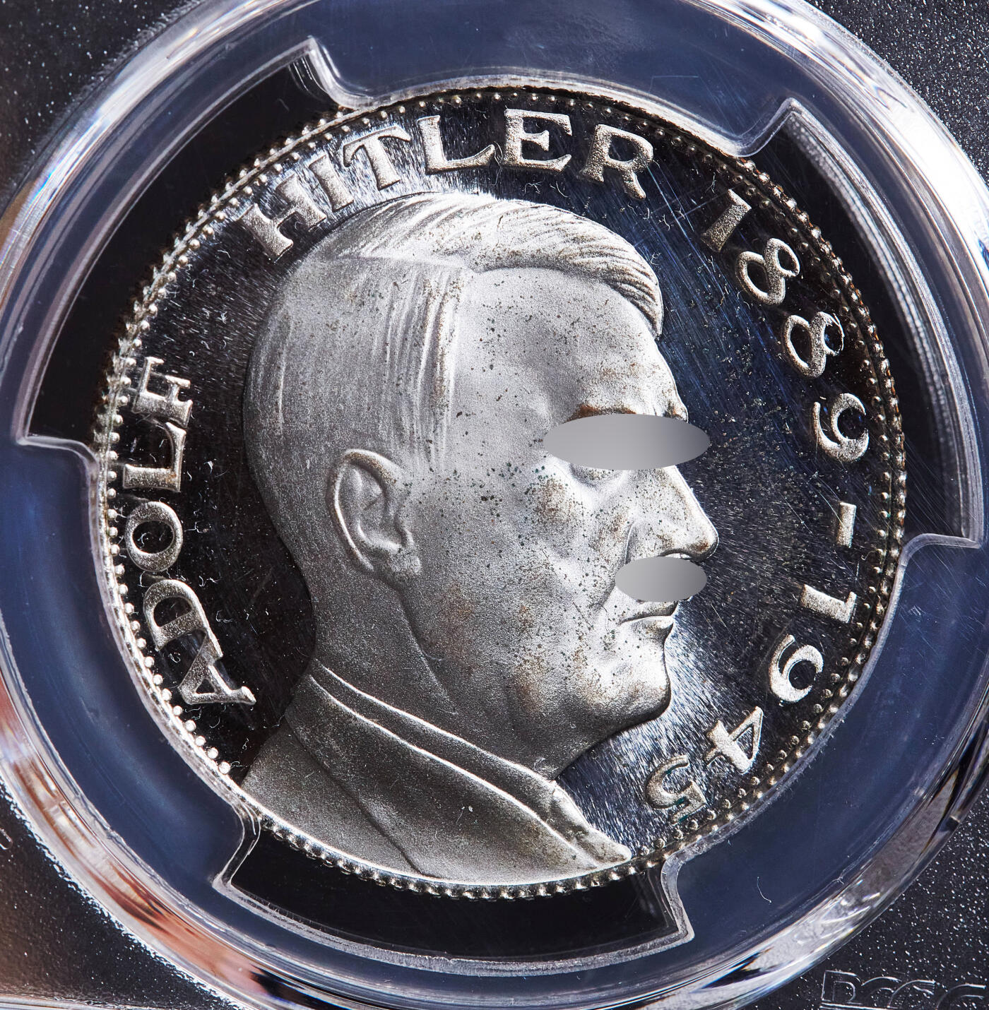 【俄甄集藏】2026年(049)03-18星期三 晚 19:30 全场包邮 德国1989年纪念1945年总理镀银铜章，PCGS MS65，经典品种，类精制底板，原图联系客服或官网查询