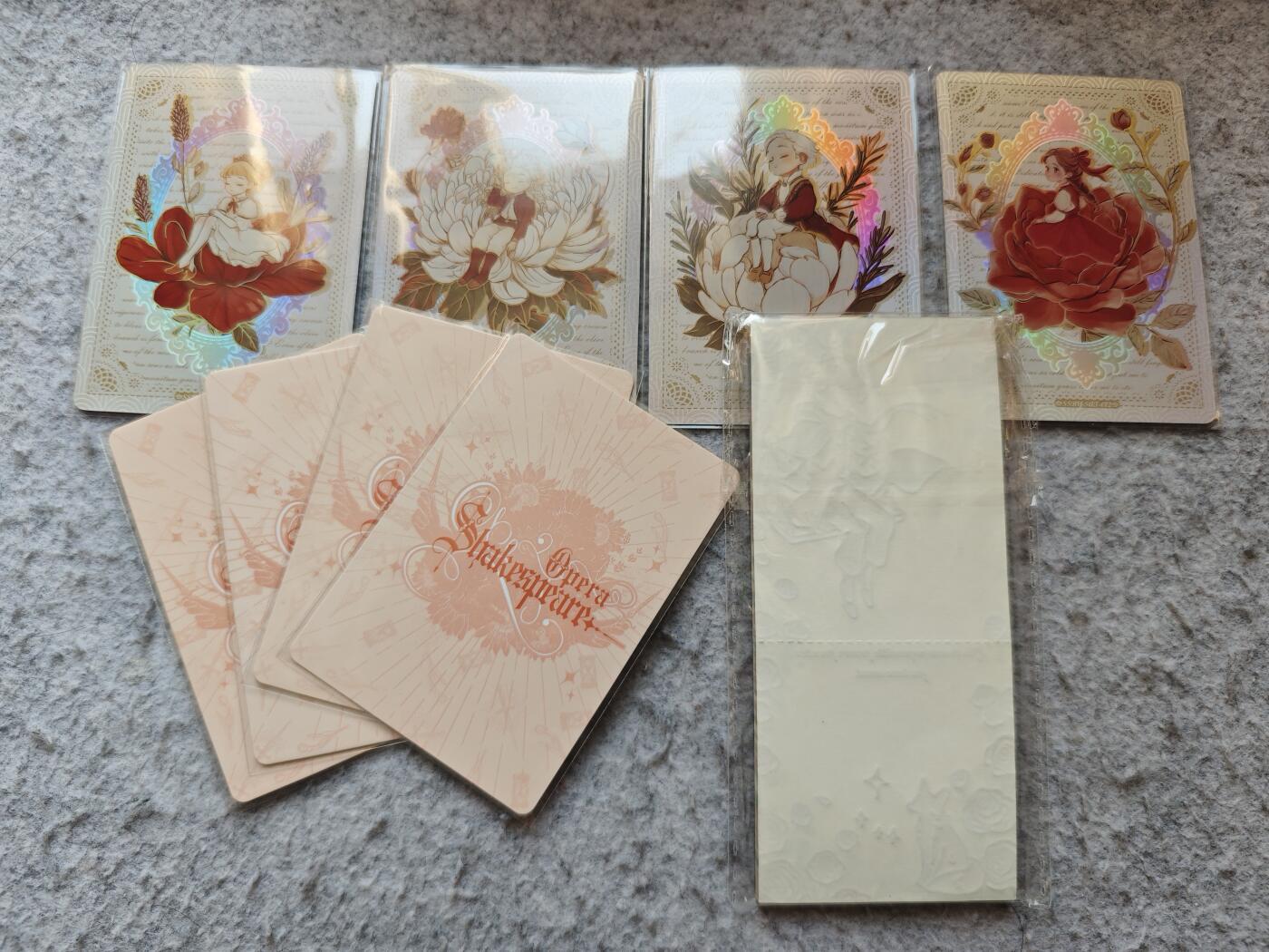 【随心含颖卡拍56期】卡游/集卡社/卡卡沃 抽卡机专场拍卖【无佣金】 万漫社 莎士比亚 花丛情书卡8张➕小王子便签一包 