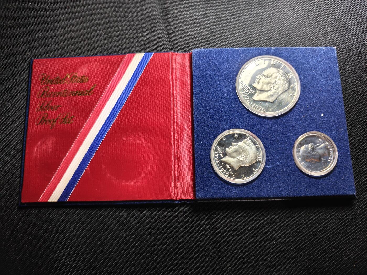 KK钱币收藏小铺   套币专场 2月预留时间 周末发货  美国建国200周年精制银币