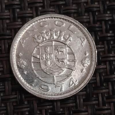 布加迪🐬～世界钱币(上海)🌾第 281 期 /  各国套币和散币 - 安哥拉🇦🇴 1974年 10分铝币