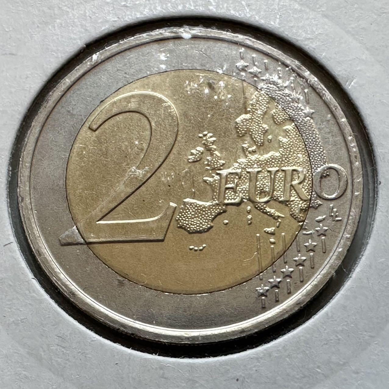 🌹外币初藏🌹🐯2026年第29场   欧元纪念币 接代拍 比利时 2013年 皇家天文台成立100周年 2欧元双色纪念币