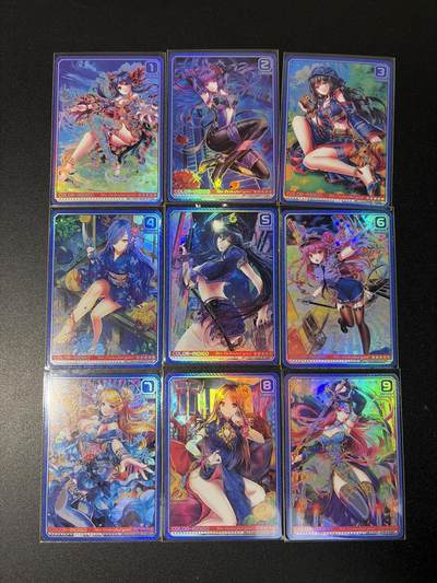 NO.27 好又多金牌大场，每周一站式配齐，方便凑单！（周6晚9点截拍，卖家送拍0抽成！） - 驴打滚 色彩女孩系列 第七弹-紫色 一套9张 折光彩闪