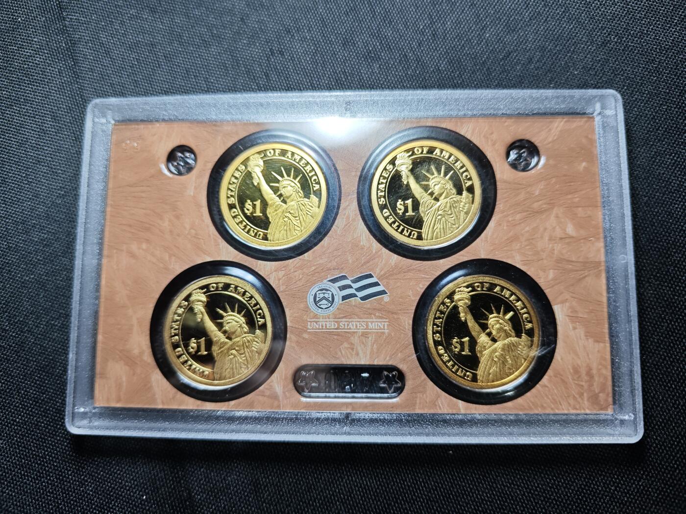 KK钱币收藏小铺   套币专场 2月预留时间 周末发货  美国1元总统精制纪念套币