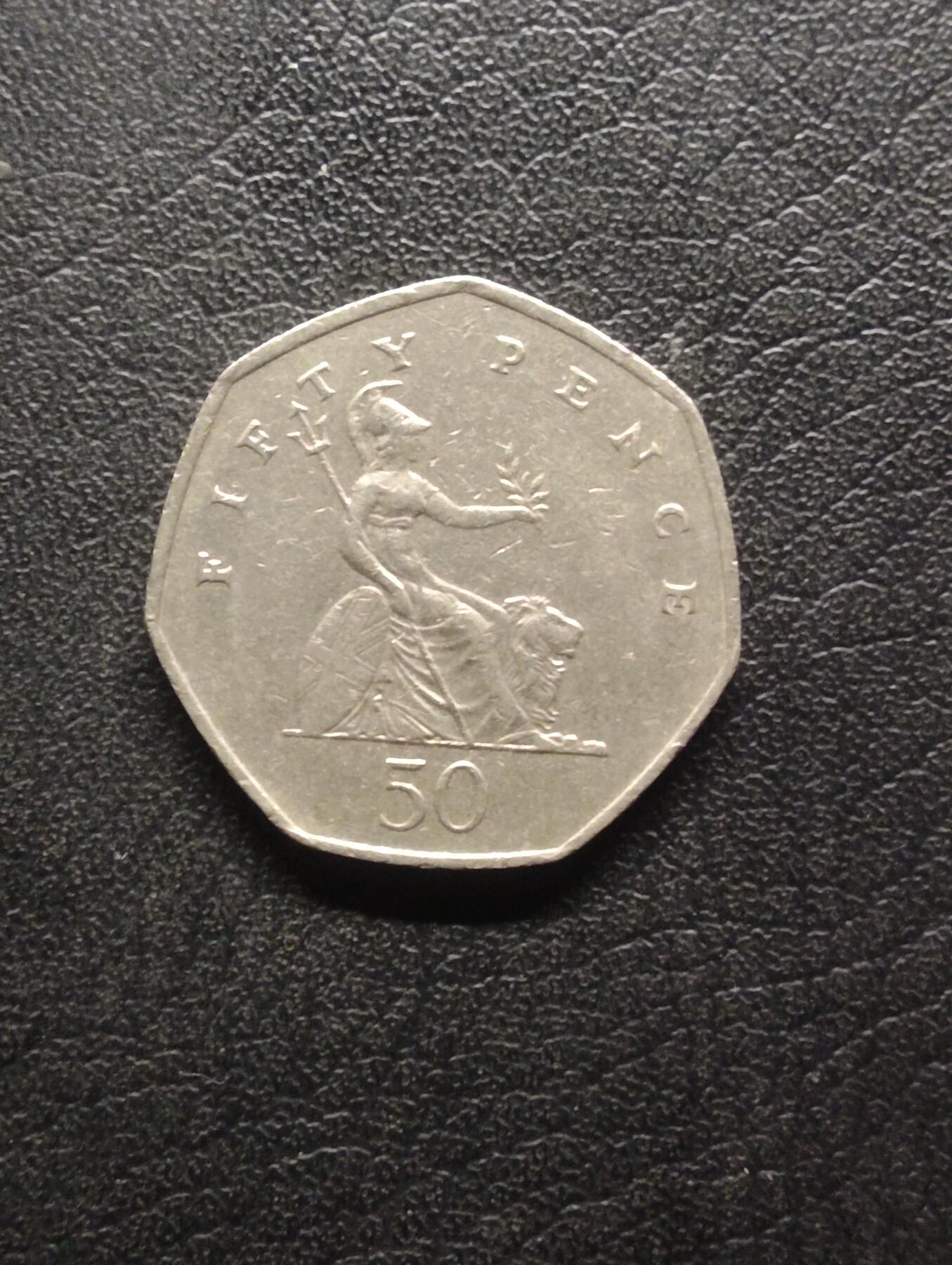 荟藏特别场次第八期——“社长的硬币堆” 英国1999年50便士