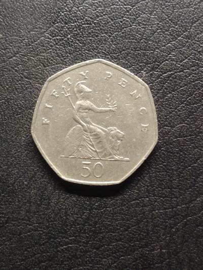 荟藏特别场次第八期——“社长的硬币堆” - 英国1999年50便士