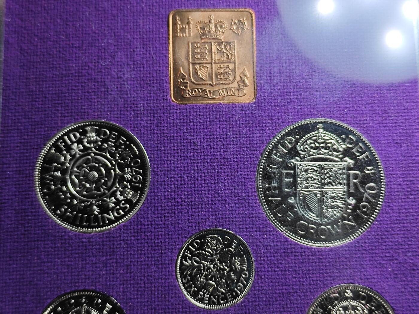 KK钱币收藏小铺   套币专场 2月预留时间 周末发货  1970英国大小面值清年一套 精制套币