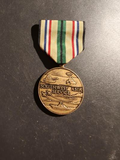 老王徽章第187期 - 美国海湾战争西南亚洲服役奖章