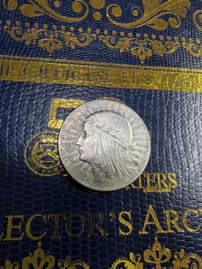 长老汇马年精选第九场拍卖 - 1933波兰女王5兹罗提银币，11克750银