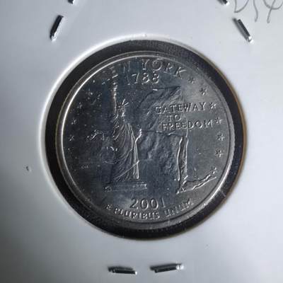 沼泽如烟--第1023场 - 美国2001年25分纪念币