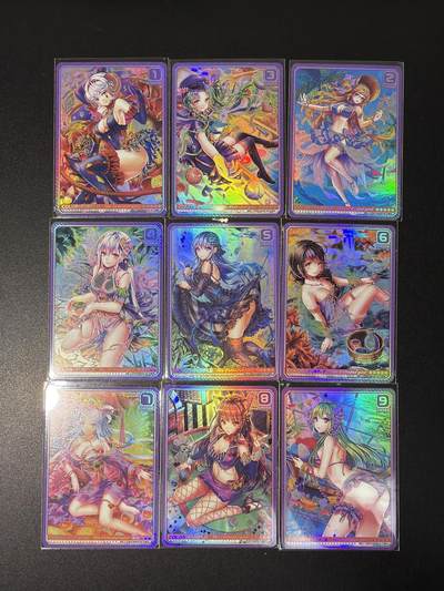 NO.27 好又多金牌大场，每周一站式配齐，方便凑单！（周6晚9点截拍，卖家送拍0抽成！） - 驴打滚 色彩女孩系列 第六弹-靛色 一套9张 折光彩闪