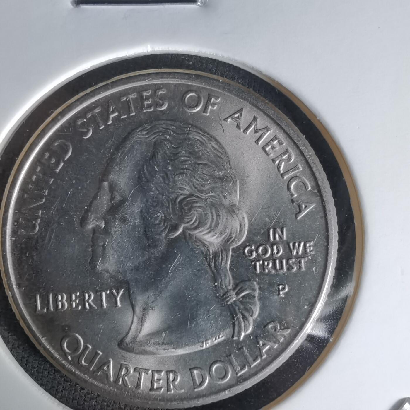 沼泽如烟--第1023场 美国2001年25分纪念币