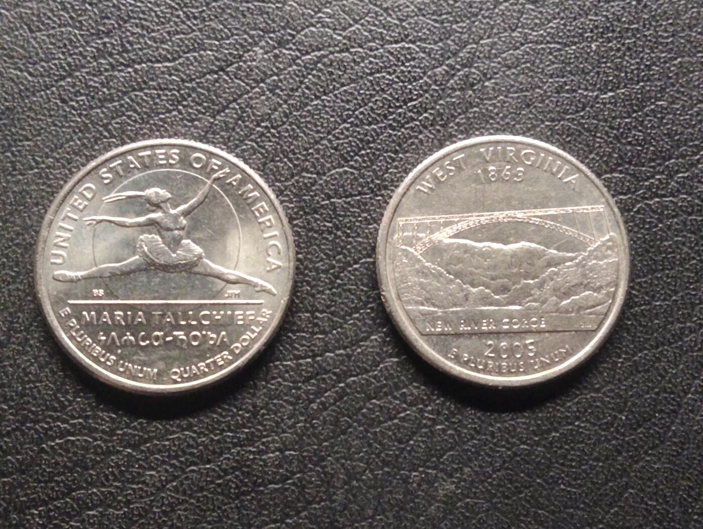 荟藏特别场次第八期——“社长的硬币堆” 美国25分纪念币批量两个 原光