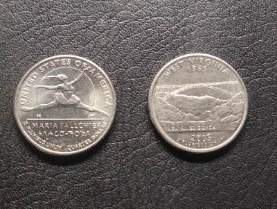 荟藏特别场次第八期——“社长的硬币堆” - 美国25分纪念币批量两个 原光