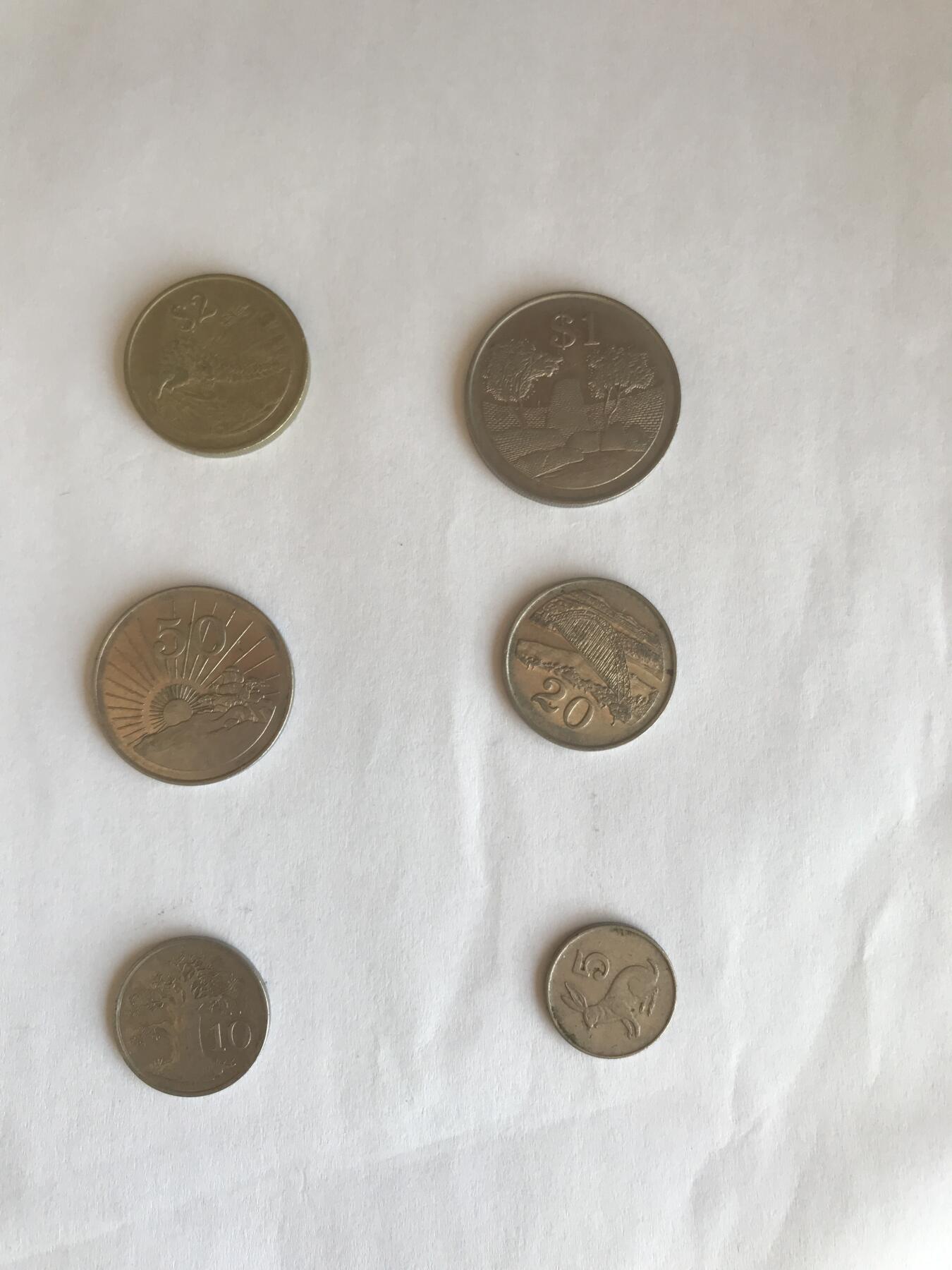 津巴布韦97年6枚硬币