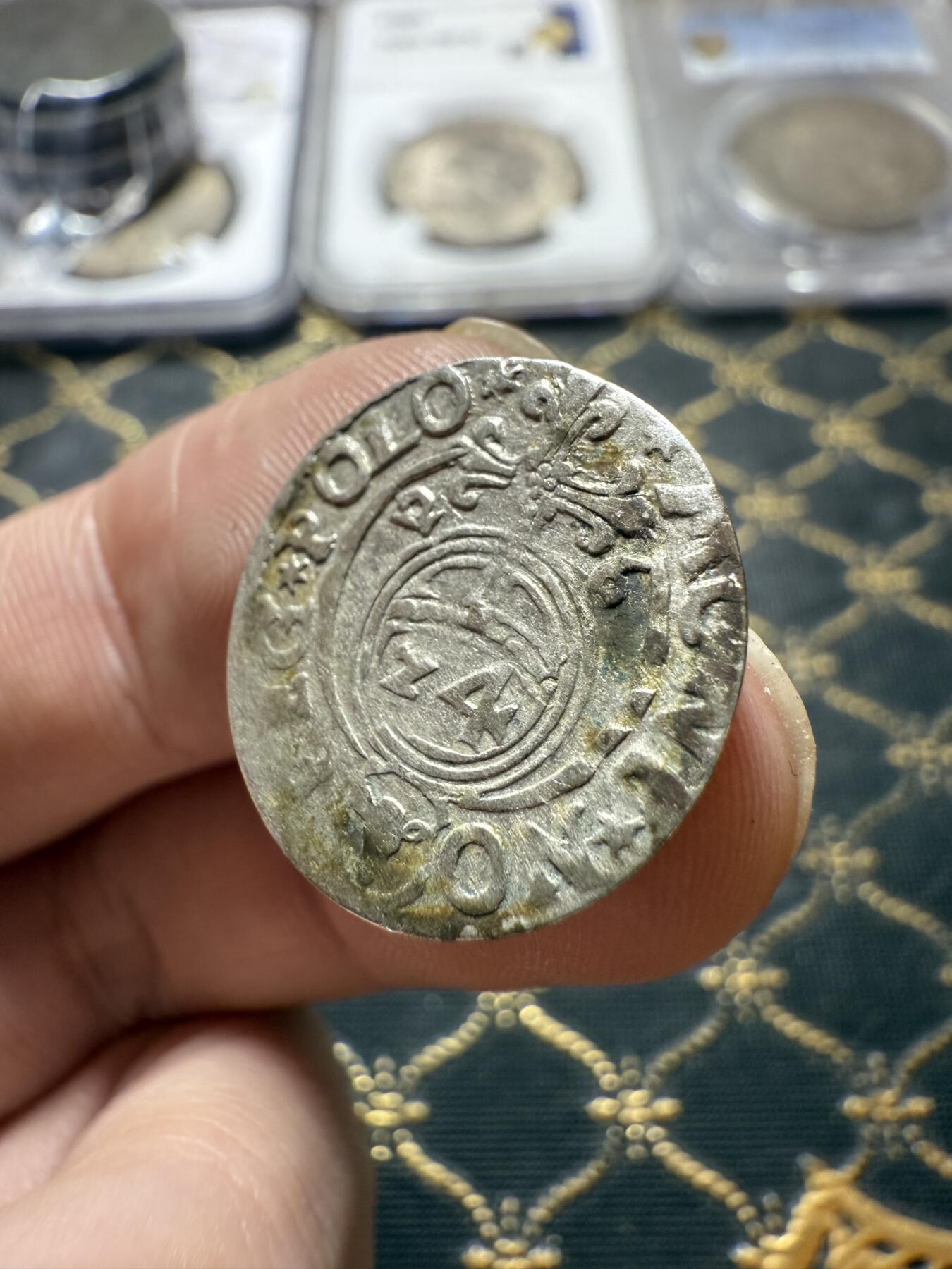 南宋泉阁俄币 外币 国币 专场第二十二期 【送拍无额外佣金】 波兰立陶宛联邦 西格斯蒙三世 1/24泰勒小银币 原味老包浆 好品