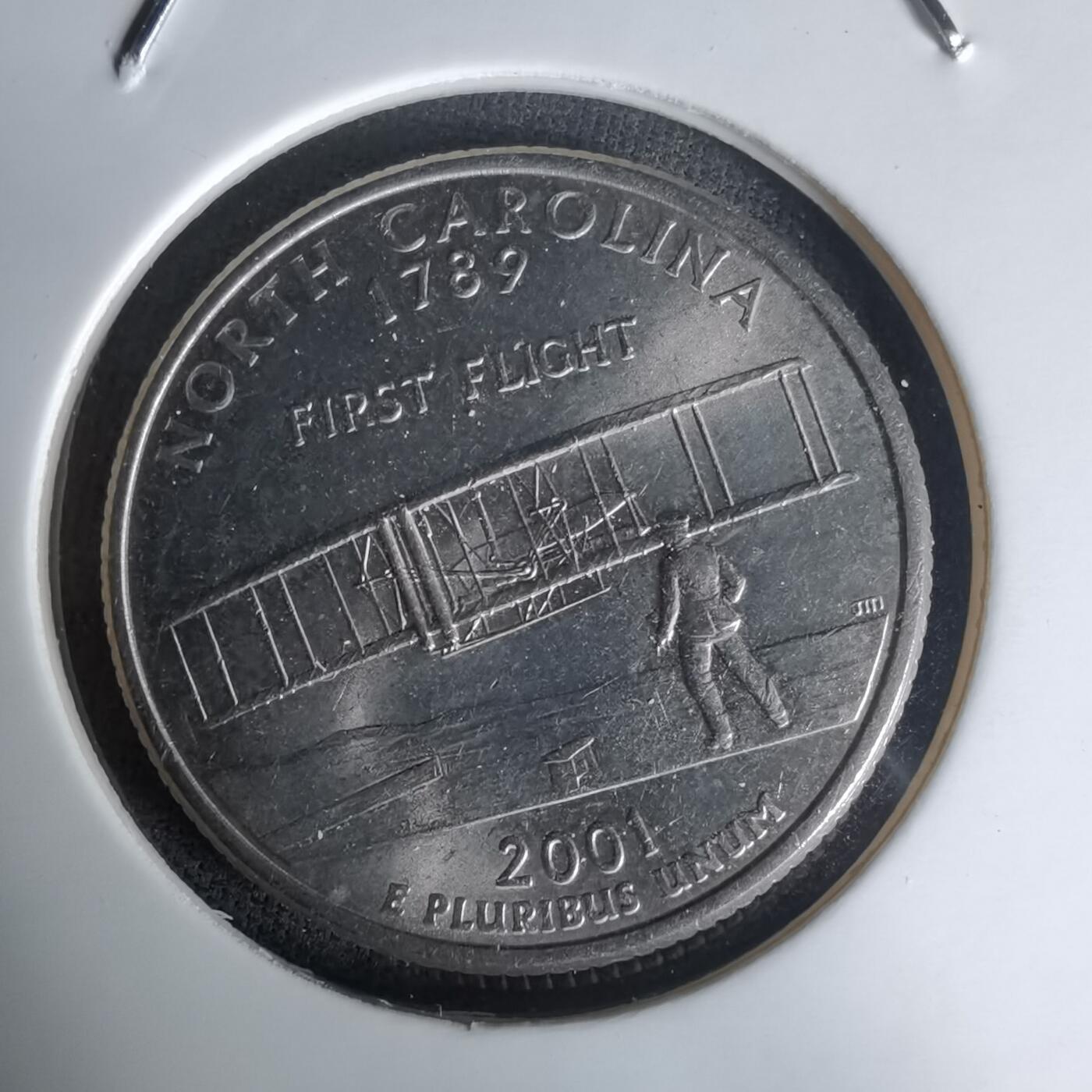 沼泽如烟--第1023场 美国2001年25分纪念币