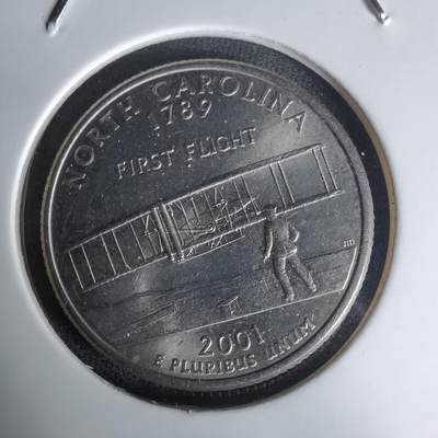 沼泽如烟--第1023场 - 美国2001年25分纪念币