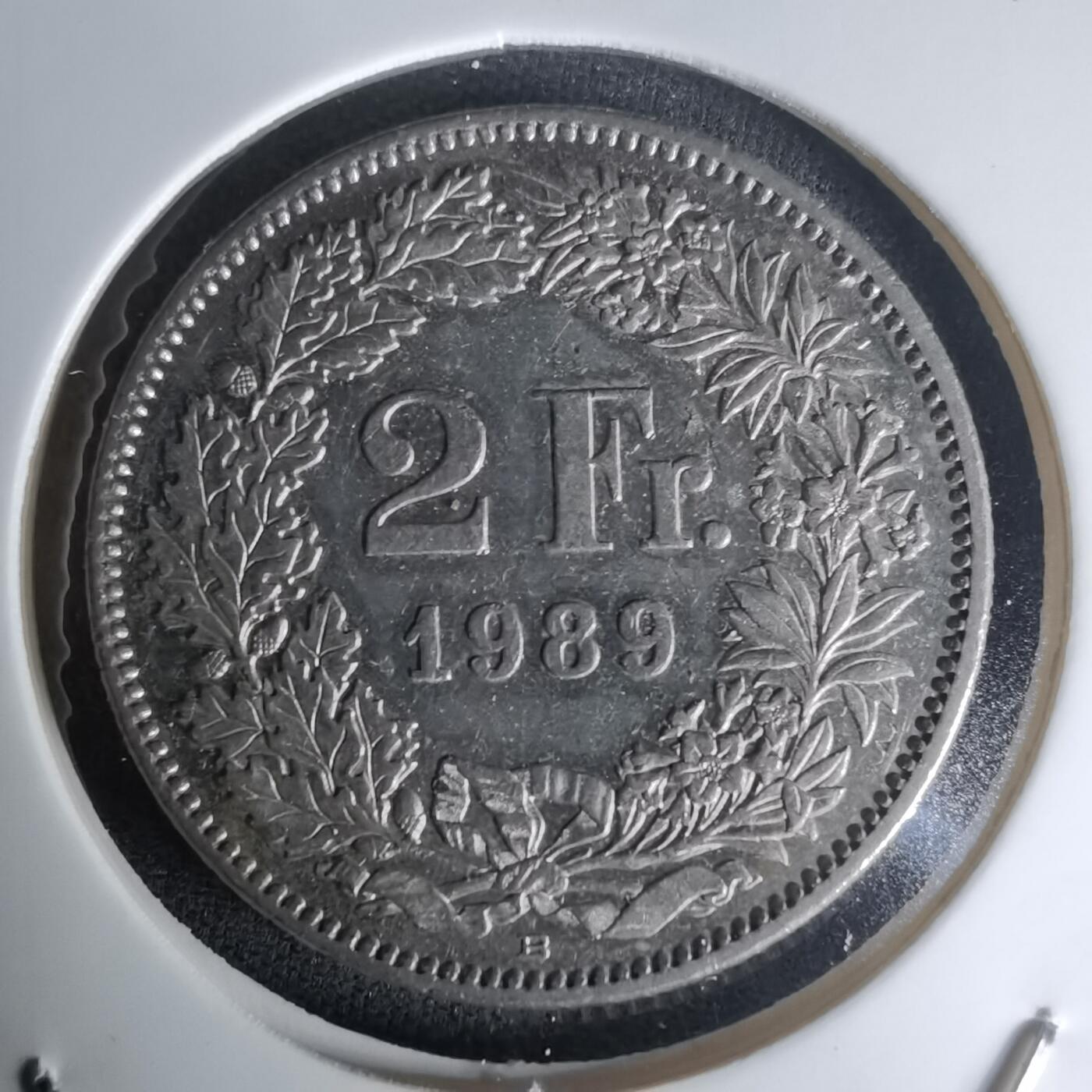 沼泽如烟--第1023场 瑞士1989年2法郎