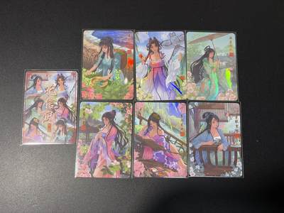 NO.27 好又多金牌大场，每周一站式配齐，方便凑单！（周6晚9点截拍，卖家送拍0抽成！） - 玩卡秀 原创系列-花信风 全套6张+卡头1张 磨砂彩闪