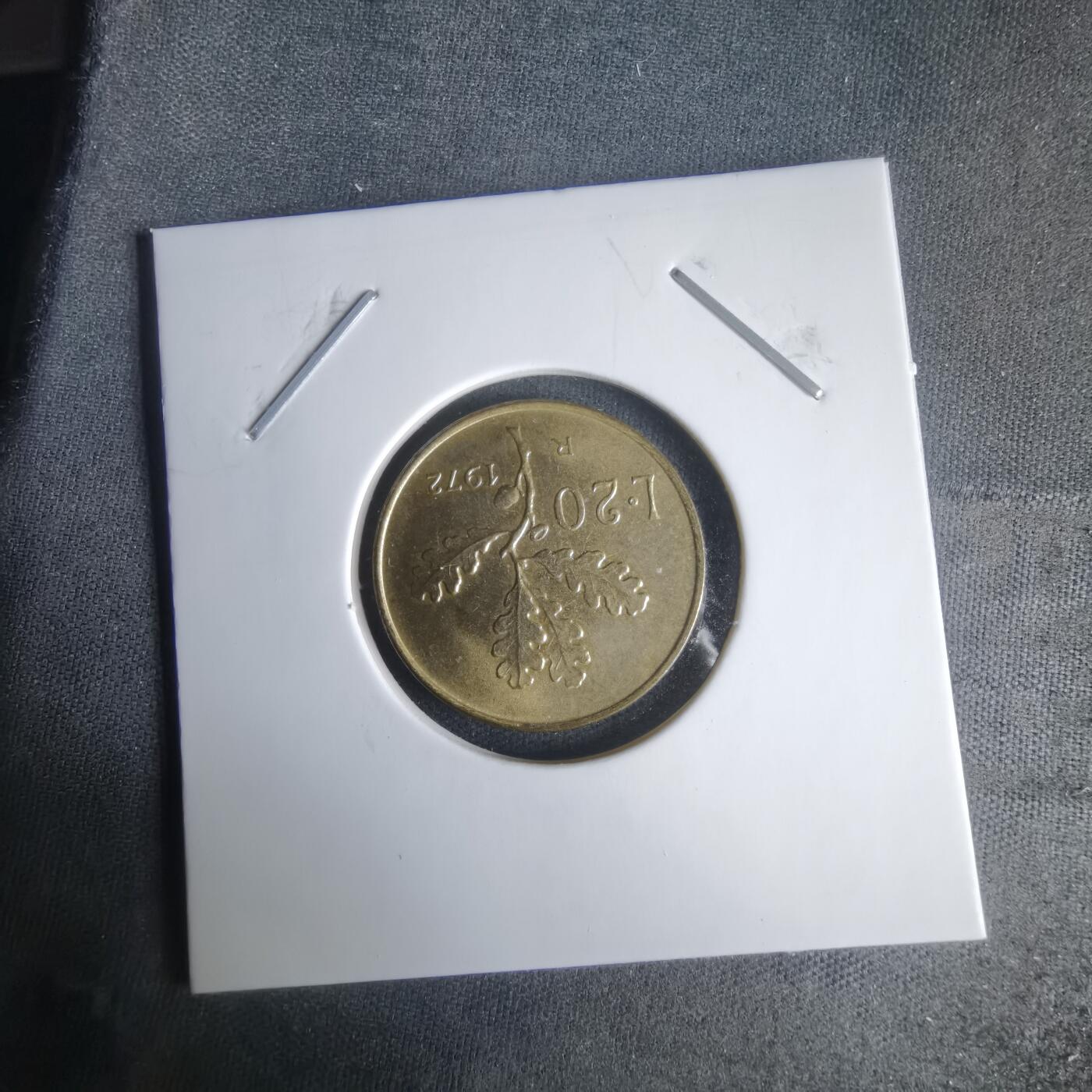 沼泽如烟--第1024场 意大利1972年20里拉