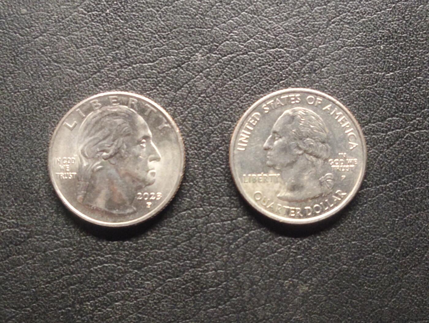 荟藏特别场次第八期——“社长的硬币堆” 美国25分纪念币批量两个 原光