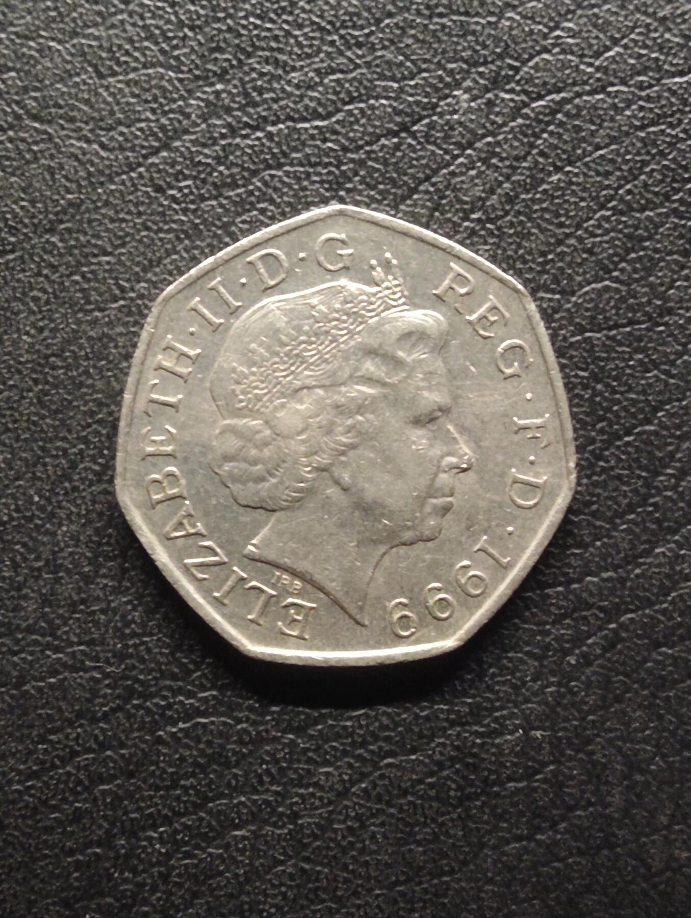 荟藏特别场次第八期——“社长的硬币堆” 英国1999年50便士