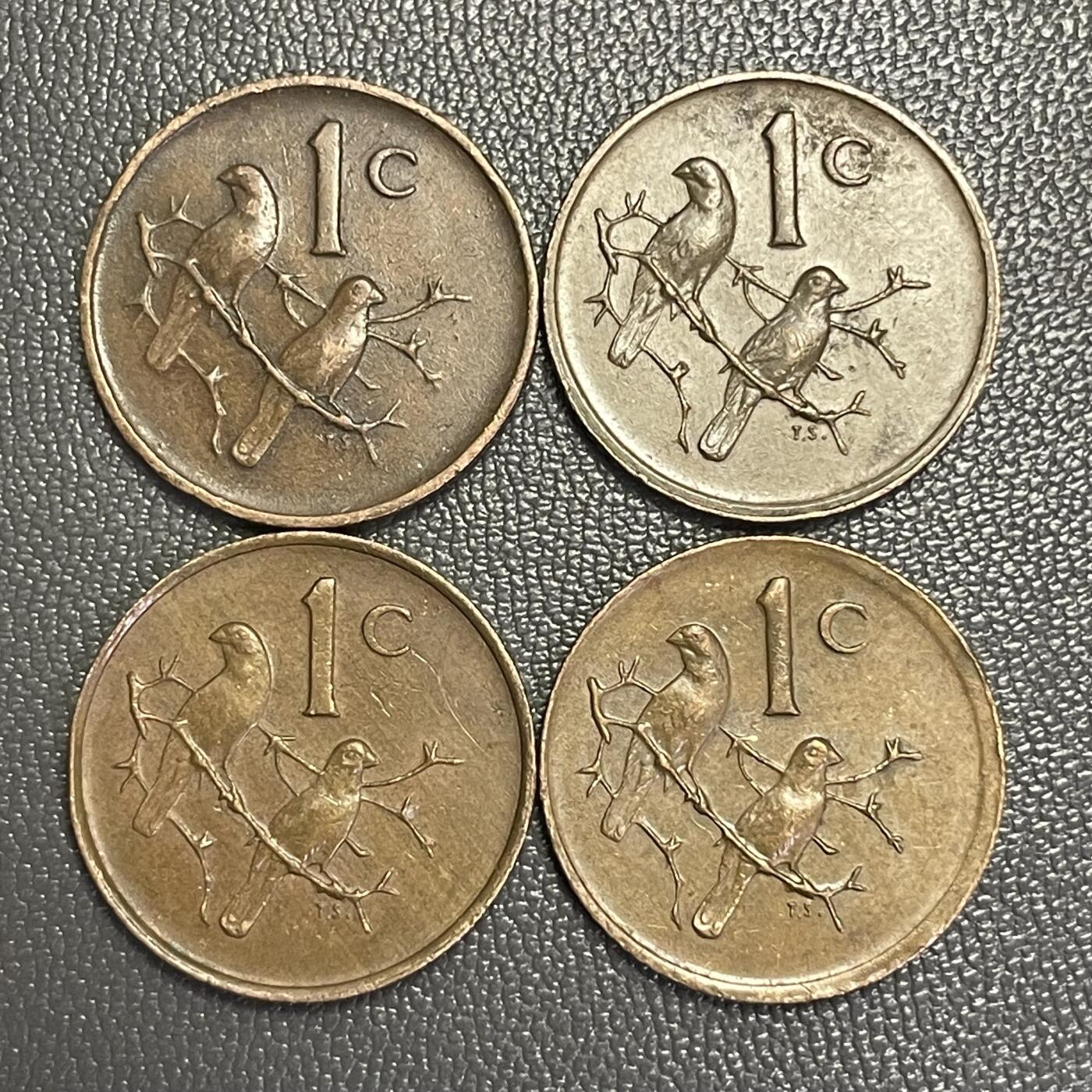 回流0315 南非1966、1978、1981、1982不同版本一分 织布鸟