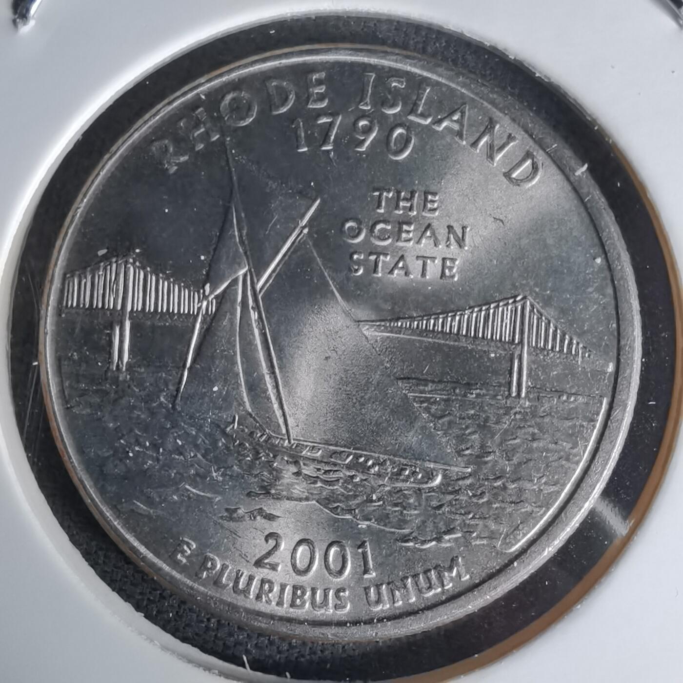 沼泽如烟--第1023场 美国2001年25分纪念币