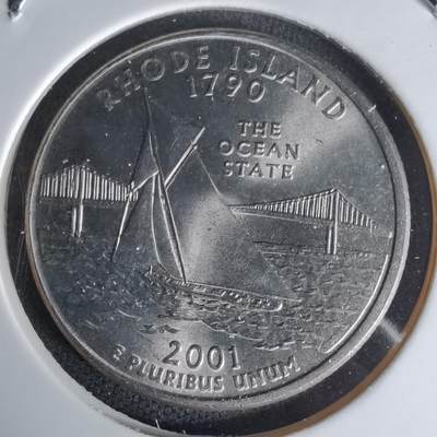 沼泽如烟--第1023场 - 美国2001年25分纪念币