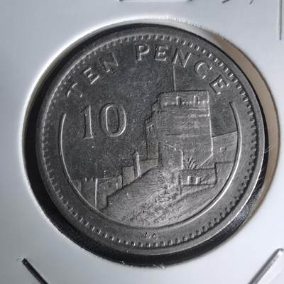 沼泽如烟--第1023场 - 直布罗陀1990年10便士