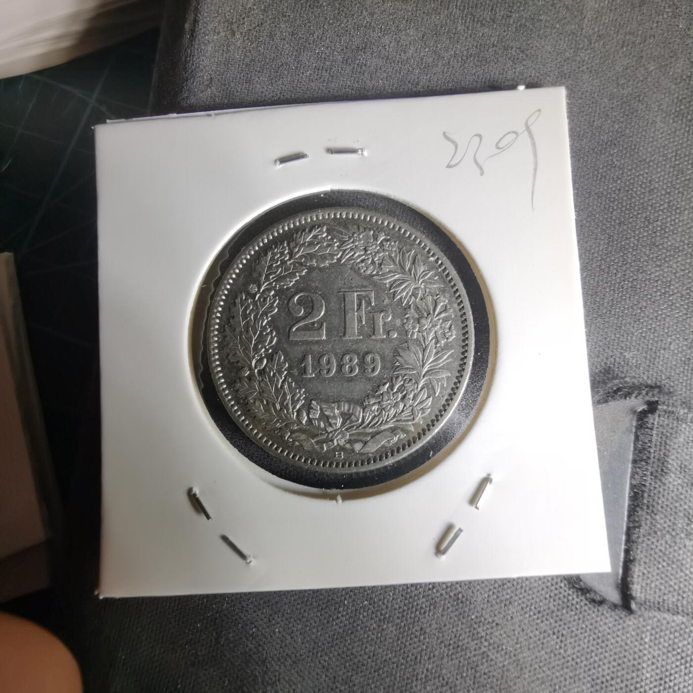 沼泽如烟--第1023场 瑞士1989年2法郎